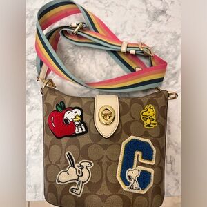 Brown Crossbody Bag with Colorful Strap and Patches


SOLD